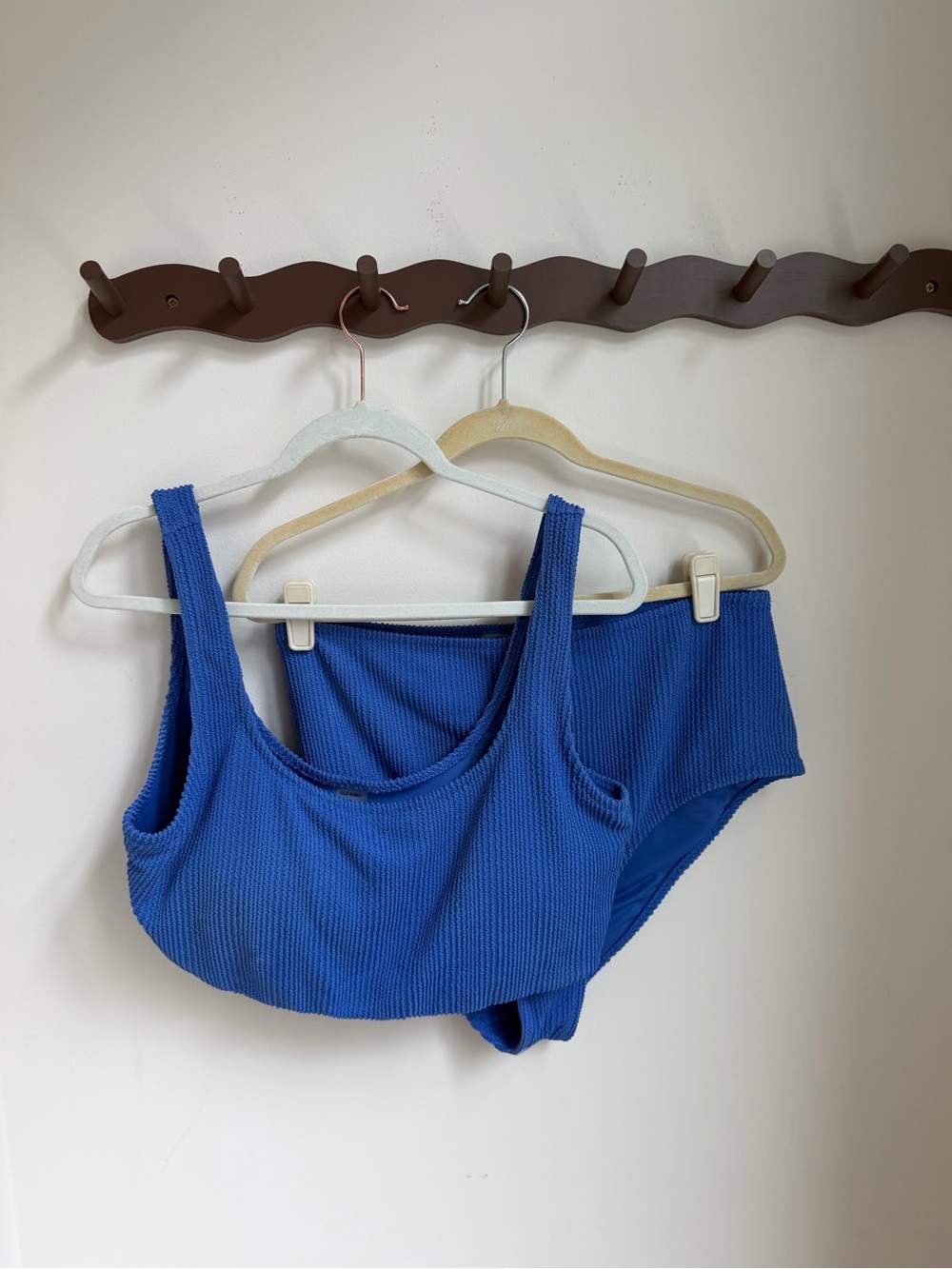 Blue Ribbed Old Navy Bathing Suit Size XXL